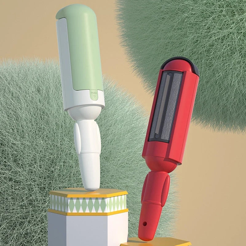 Pet Hair Remover Roller Reusable Manual Durable Plastic