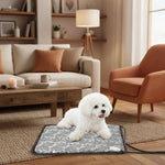 Pet Heating Mat Adjustable Heat Settings Waterproof Surface