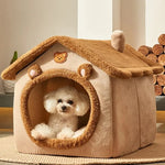 Pet House Foldable Cotton Machine-Washable Cover