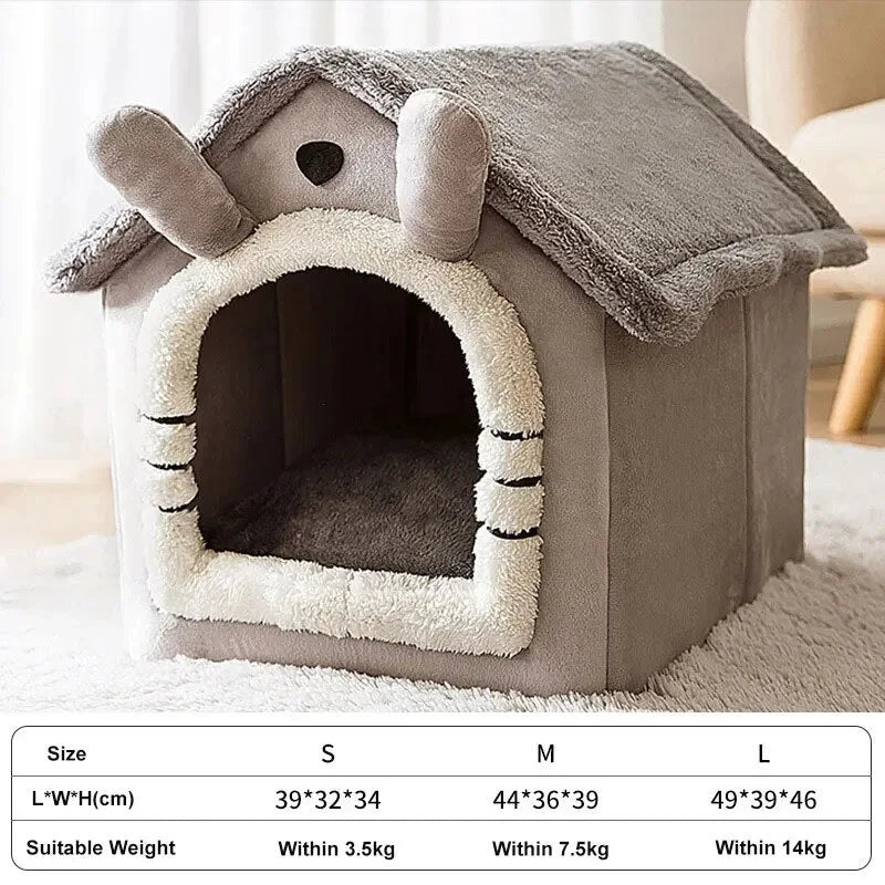 Pet House Foldable Cotton Machine-Washable Cover