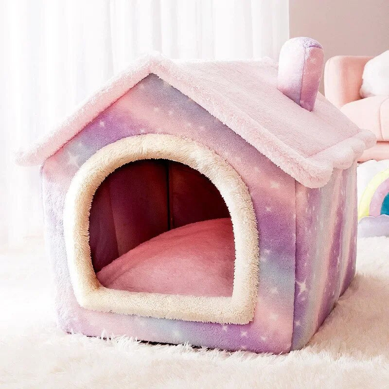 Pet House Foldable Cotton Machine-Washable Cover