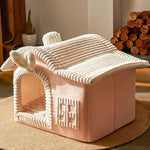 Pet House Foldable Cotton Machine-Washable Cover