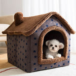 Pet House Soft Padded Removable Machine-Washable Cover