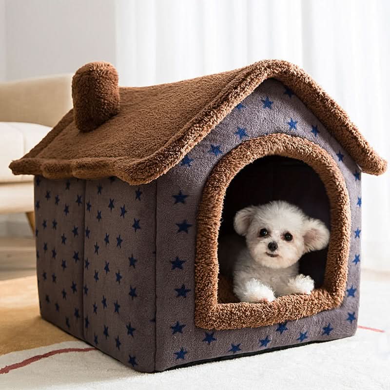 Pet House Soft Padded Removable Machine-Washable Cover