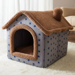 Pet House Soft Padded Removable Machine-Washable Cover