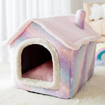 Pet House Soft Padded Removable Machine-Washable Cover