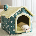 Pet House Soft Padded Removable Machine-Washable Cover