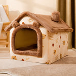 Pet House Soft Padded Removable Machine-Washable Cover