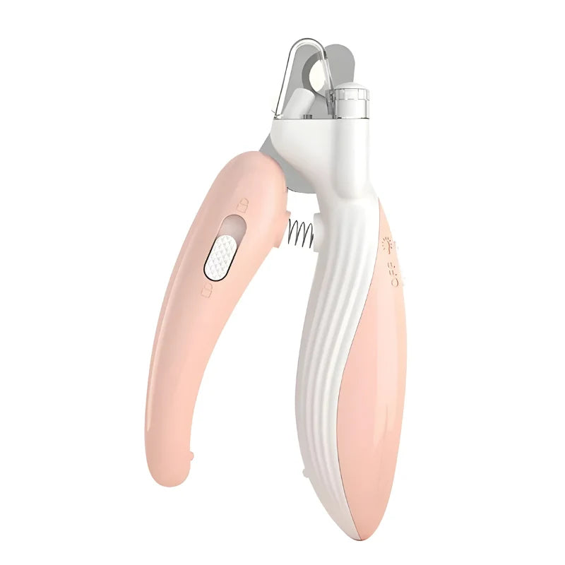 Pet Nail Clippers LED Light Stainless Steel Ergonomic Grip
