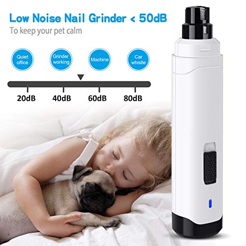 Pet Nail Grinder 2-Speed Diamond Drum USB Rechargeable
