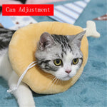 Pet Recovery Collar Soft Cotton Avocado Plush Adjustable