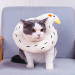 Pet Recovery Collar Soft Cotton Avocado Plush Adjustable