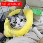 Pet Recovery Collar Soft Cotton Avocado Plush Adjustable