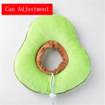 Pet Recovery Collar Soft Cotton Avocado Plush Adjustable