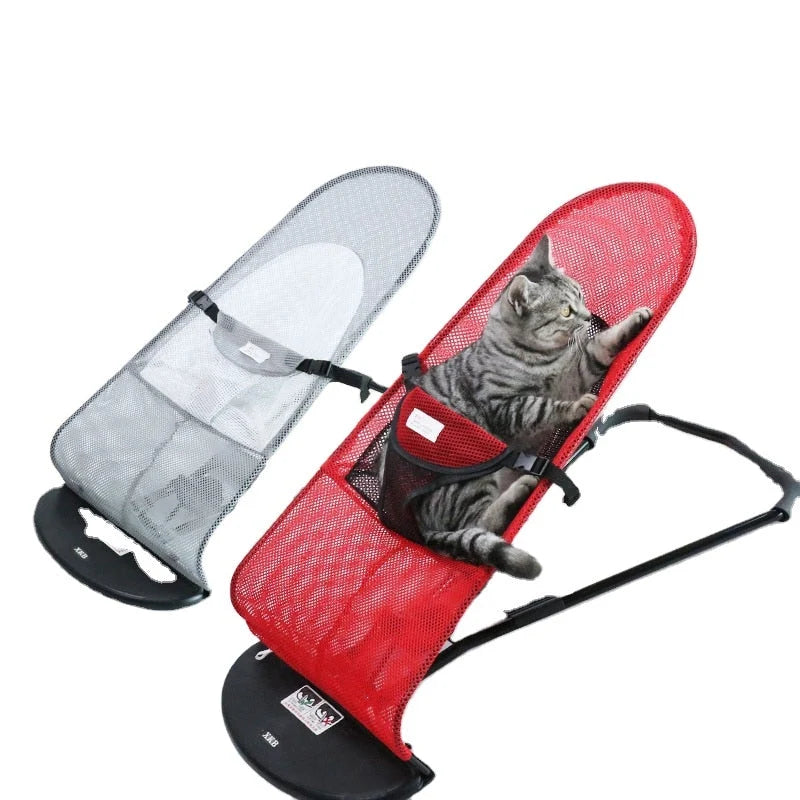 Pet Rocking Chair Foldable Soft Nylon For Small Pets