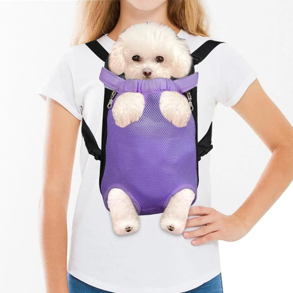 Pet Sling Carrier Ventilated Mesh Adjustable Padded Straps