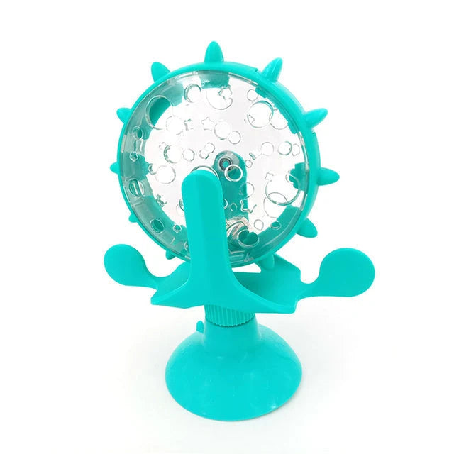 Pet Slow Feeder Toy Adjustable Rotating Suction Cup