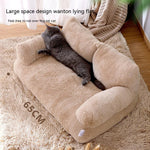 Pet Sofa Plush Cotton Waterproof Four-Season Comfort