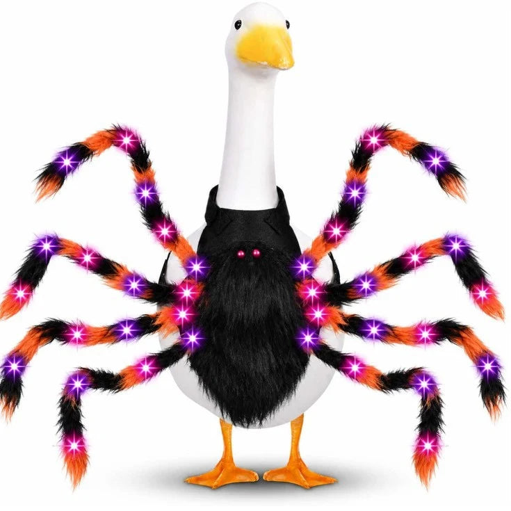 Pet Spider Costume Eight Plush Legs Adjustable Velcro Fit
