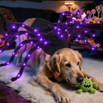 Pet Spider Costume Eight Plush Legs Adjustable Velcro Fit