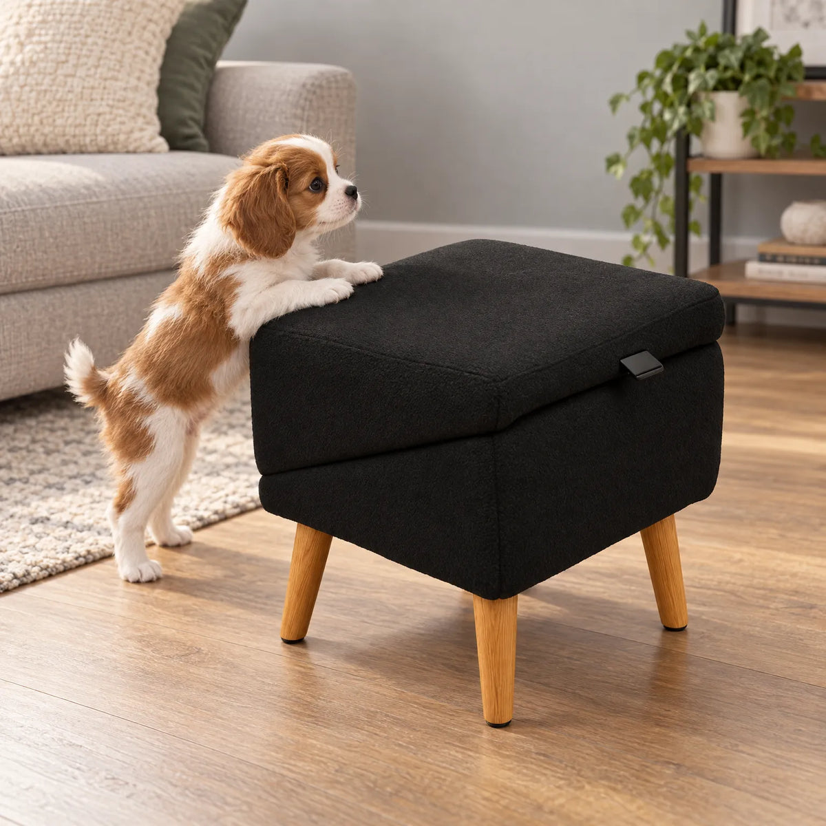 Pet Stairs Foldable Foam Wide Treads Non-Slip Base