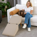 Pet Stairs Foldable Foam Wide Treads Non-Slip Base