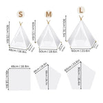 Pet Teepee Canvas Portable Washable Linen Cushion