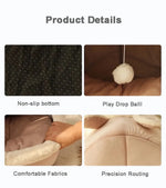 Pet Tent Bed Cave-Style Washable Cushion Non-Slip Base