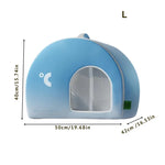 Pet Tent Bed Foldable Thermal Insulated Includes Ice Packs