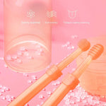 Pet Toothbrush Kit Silicone Brush Tongue Scraper & Storage Case