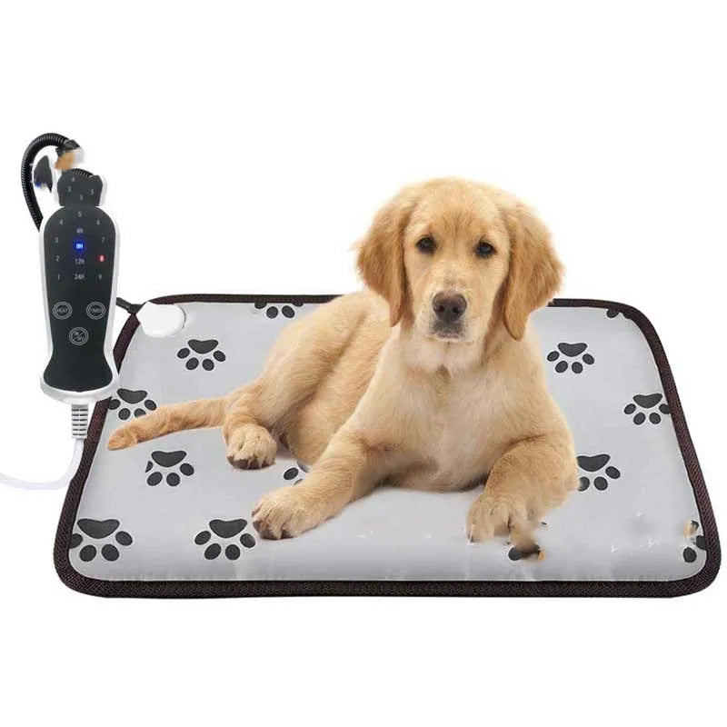 Pet Warming Mat Adjustable Temperature Soft Padded Surface
