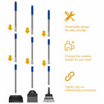 Pet Waste Scooper Set Long Handle Detachable Tools