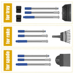 Pet Waste Scooper Set Long Handle Detachable Tools