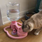 Pet Water Bowl Automatic Gravity Refill Compact & Easy-Clean