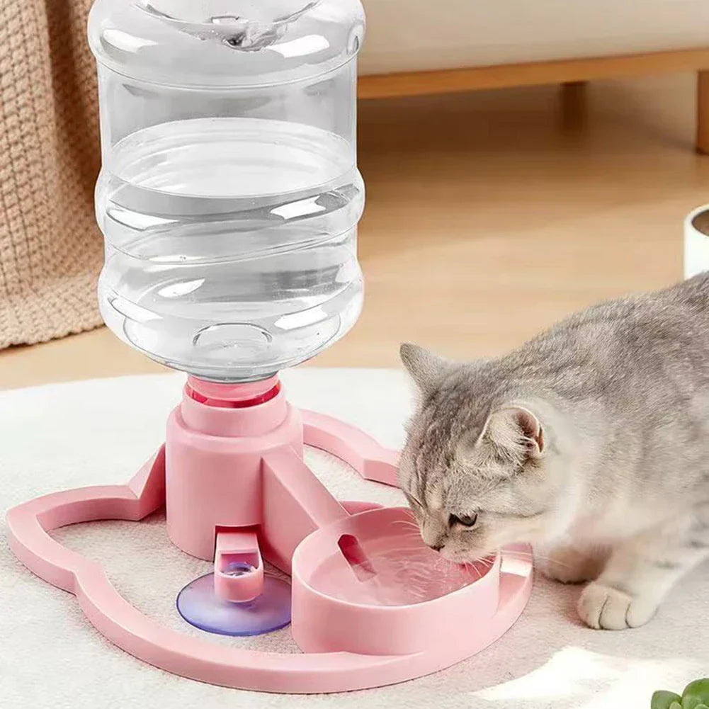 Pet Water Bowl Automatic Gravity Refill Compact & Easy-Clean