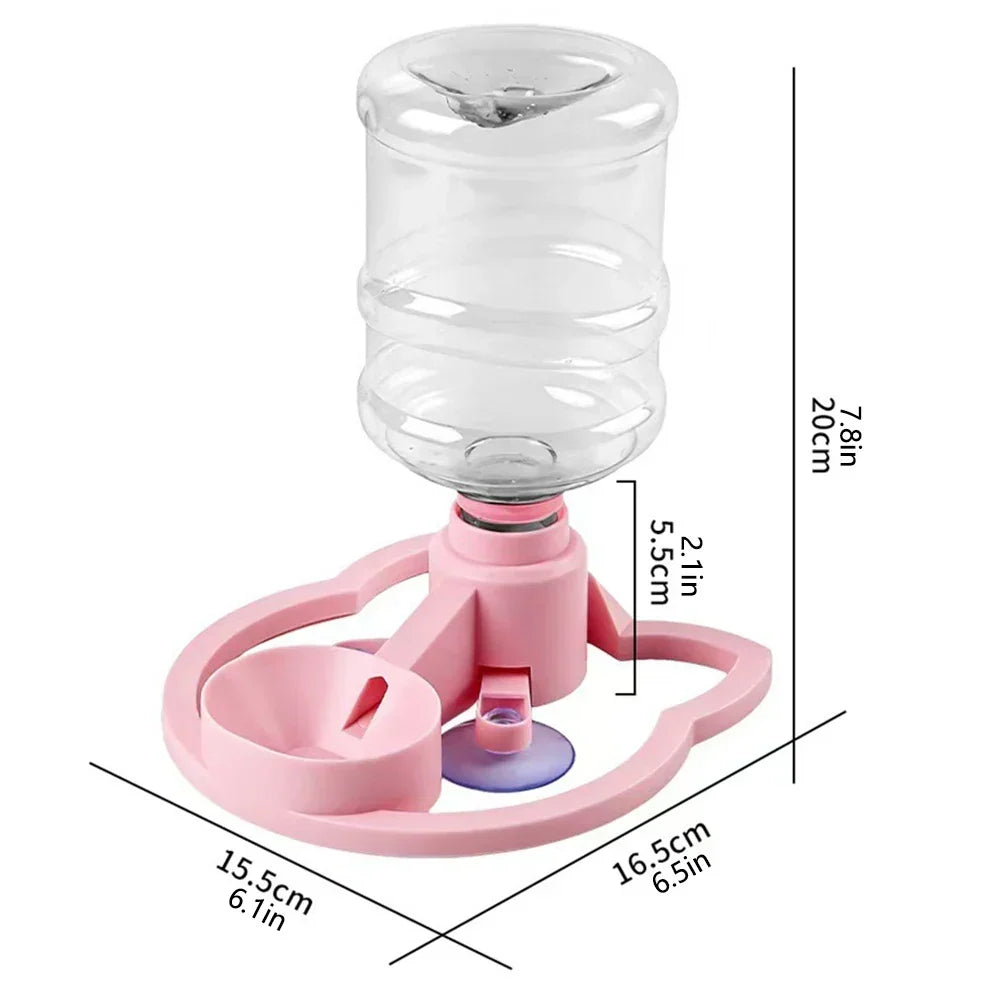 Pet Water Bowl Automatic Gravity Refill Compact & Easy-Clean