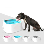 Pet Water Bowl No-Spill Floating Plate Slow-Flow Design
