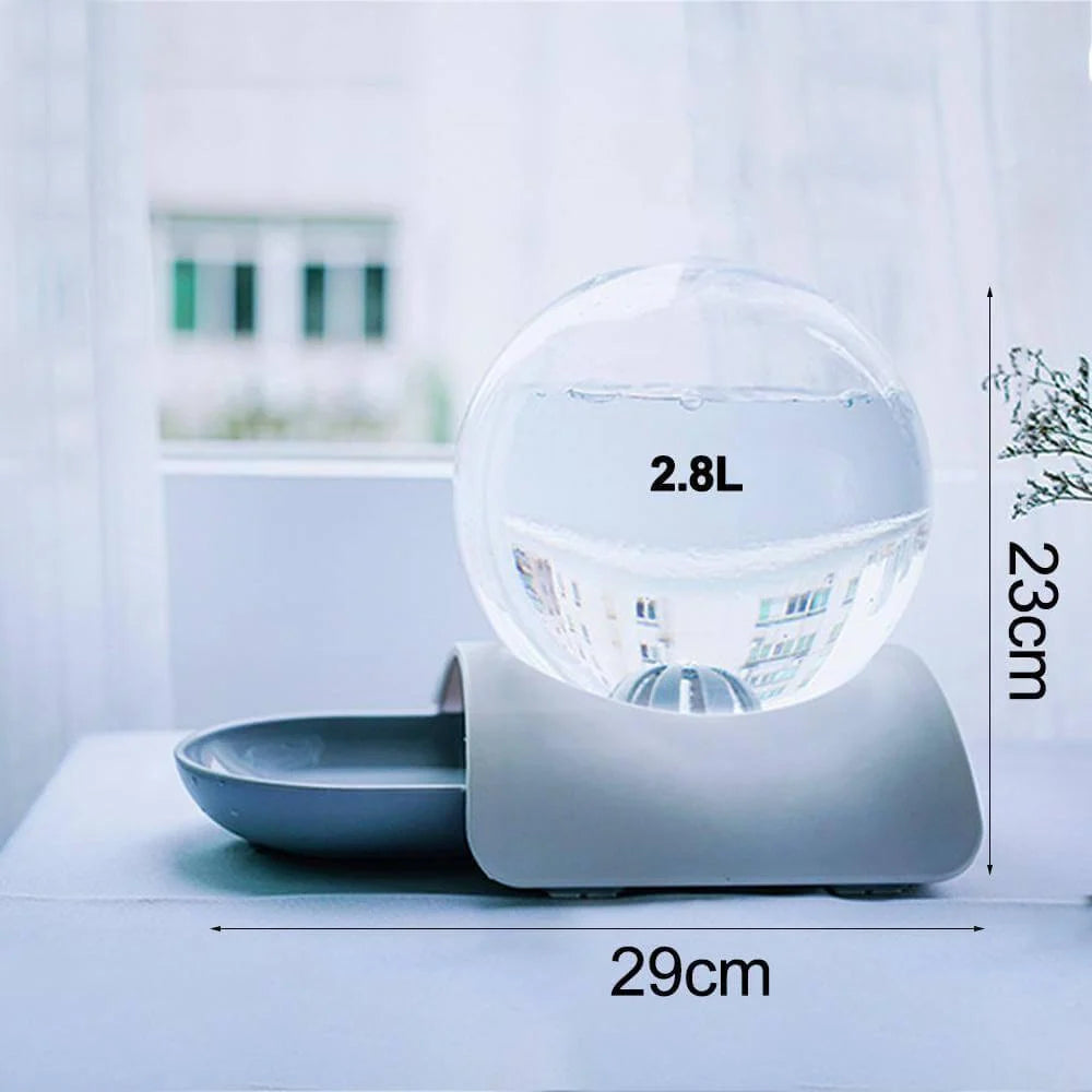 Pet Water Dispenser Automatic Siphon Refill 2.96 Qt Capacity
