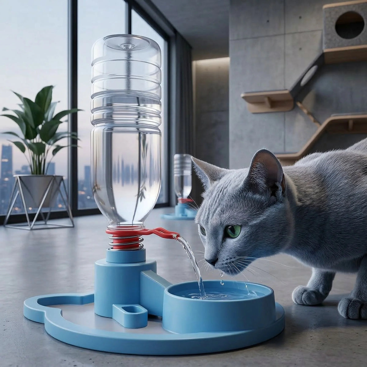 Pet Water Dispenser Gravity-Fed Automatic Refill