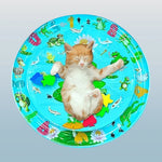 Pet Water Play Mat Interactive Water Features Easy-Clean PVC