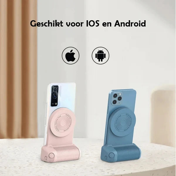 Phone Camera Grip Magnetic Mount Bluetooth Shutter