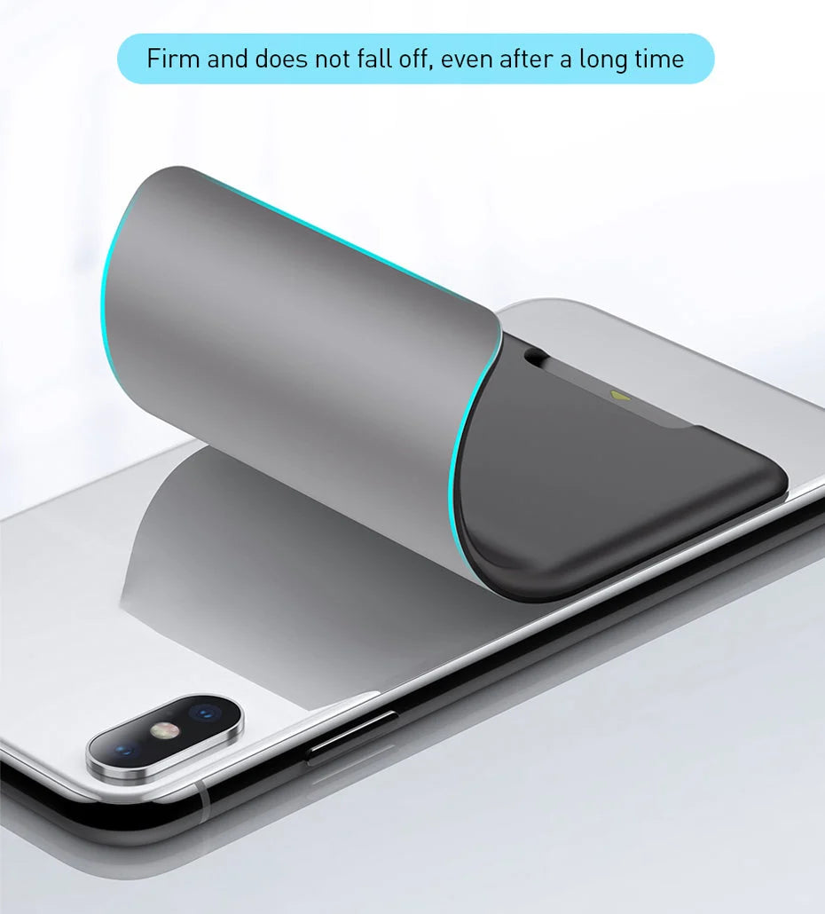 Phone Card Holder Silicone Adhesive Bottom-Access Slot