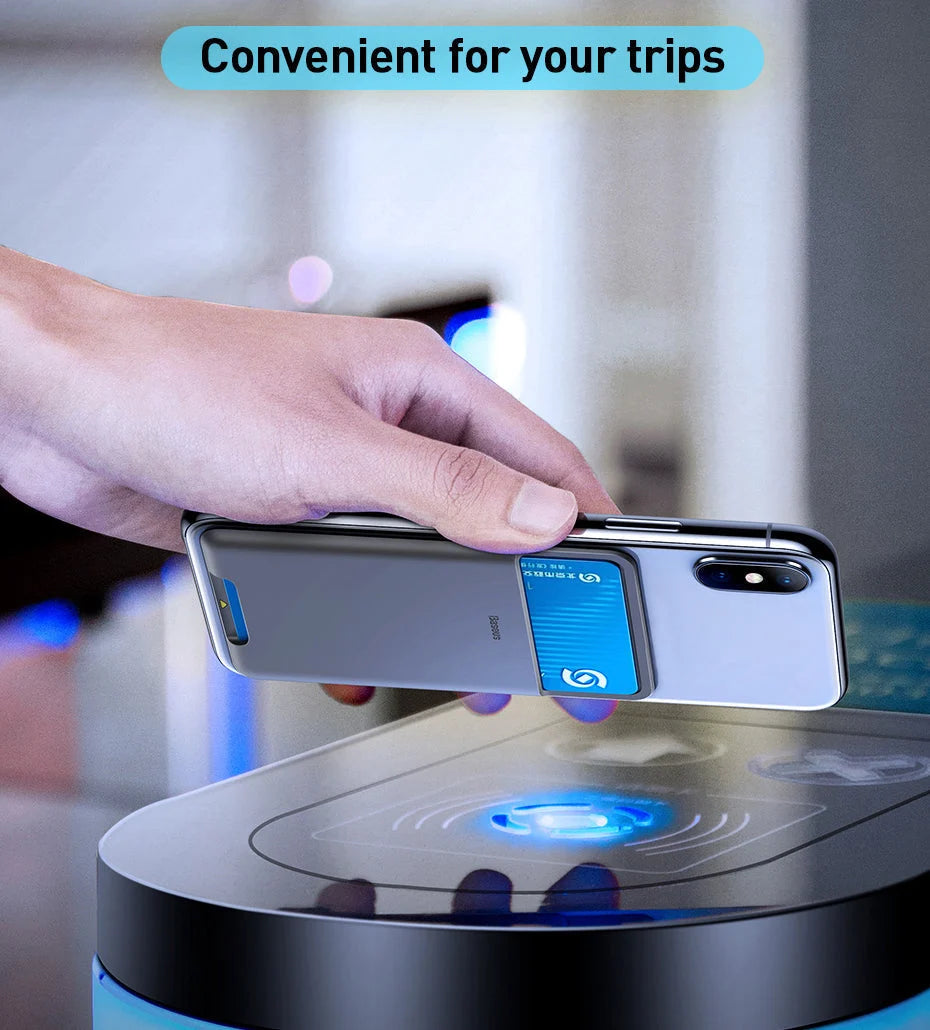 Phone Card Holder Silicone Adhesive Bottom-Access Slot