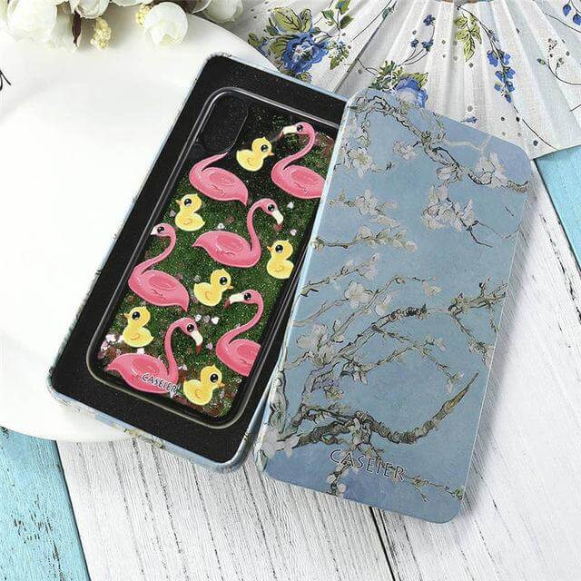Phone Case 3D Liquid Quicksand Shock-Resistant TPU & PC