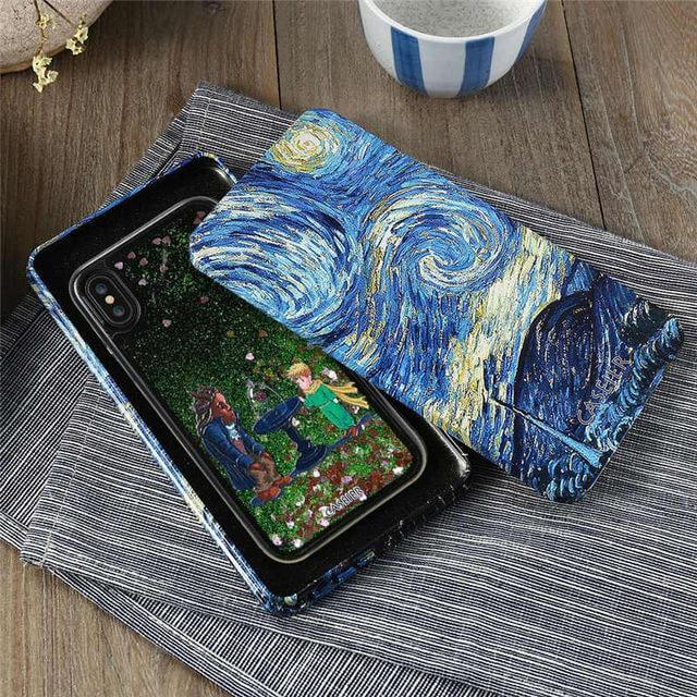 Phone Case 3D Liquid Quicksand Shock-Resistant TPU & PC