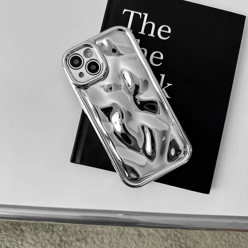 Phone Case 3D Lunar Crater Texture Soft Grip Anti-Scratch