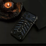Phone Case 3D-Printed Ribcage Design Metallic Piercing Details Slim Fit