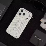 Phone Case 3D-Printed Ribcage Design Metallic Piercing Details Slim Fit