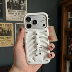 Phone Case 3D-Printed Ribcage Design Metallic Piercing Details Slim Fit