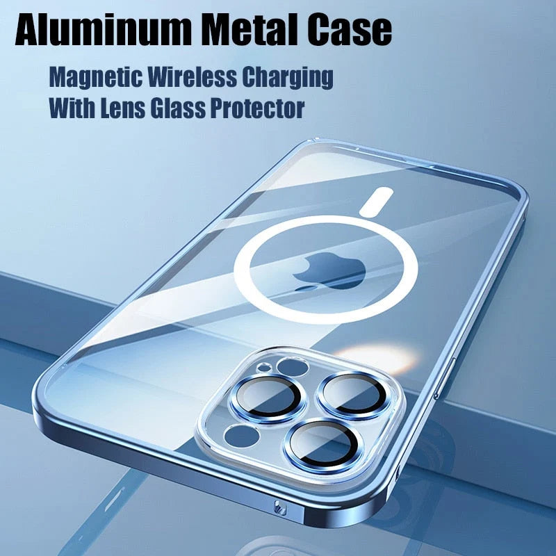 Phone Case Aluminum Alloy Magnetic Shock-Resistant